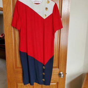 Women's Leslie Faye Back Zip Dress Size 16